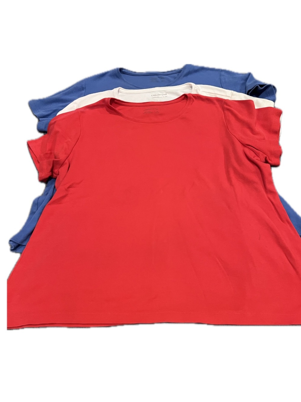 Coldwater Creek Short-Sleeve Tees in Red, White, and Blue